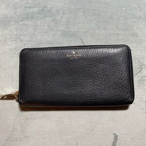 Kate Spade, Continental 3 side zip around wallet, 8”x4”x1”, multi compartment